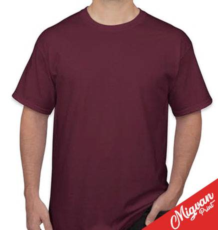 חולצה בורדו עם הדפס