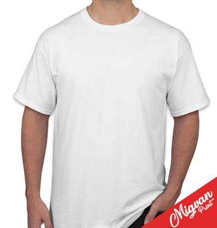 חולצה להדפסה לבנה