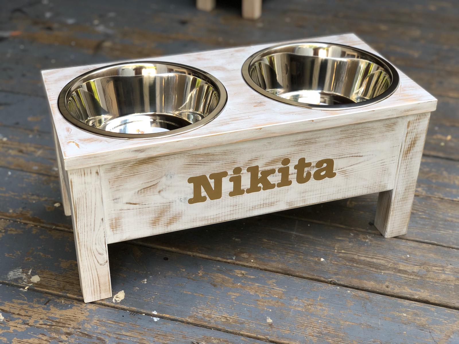 כלי אוכל מוגבה לכלב מעוצב בהתאמה אישית (מידה אקסטרא לארג) – תמונה 2