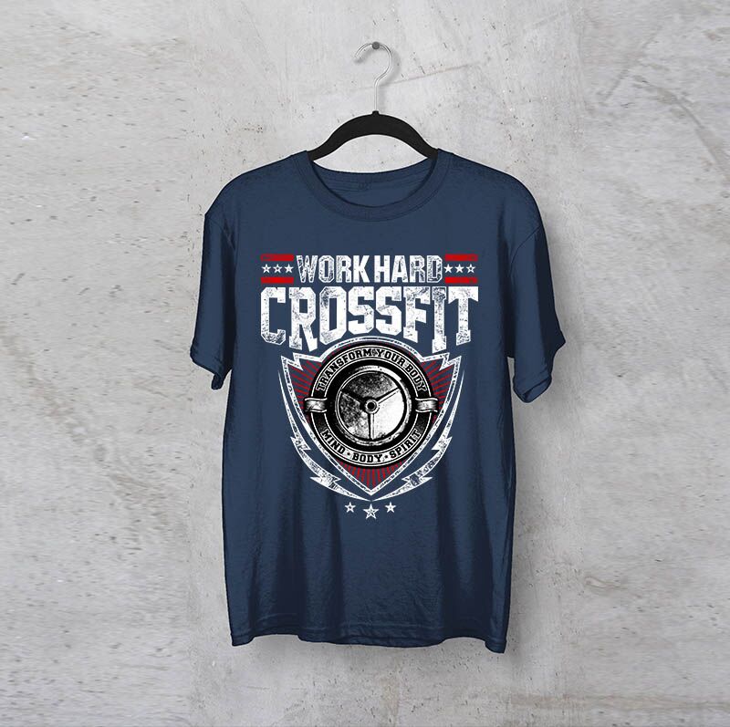 חולצה מודפסת לגבר "Crossfit"