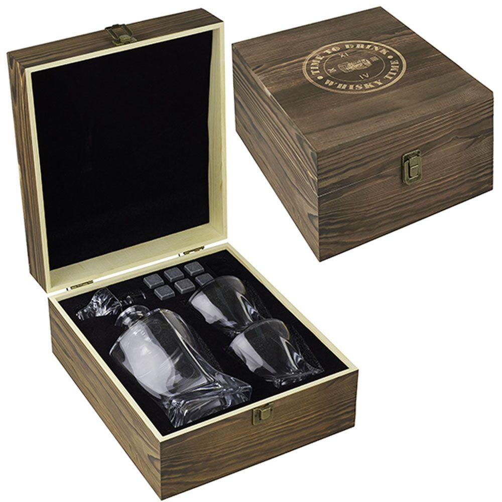 מארז ויסקי יוקרתי עם חריטה בלייזר – תמונה 2