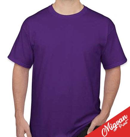 חולצה סגולה להדפסה