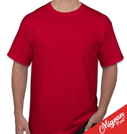 חולצה אדומה להדפסה