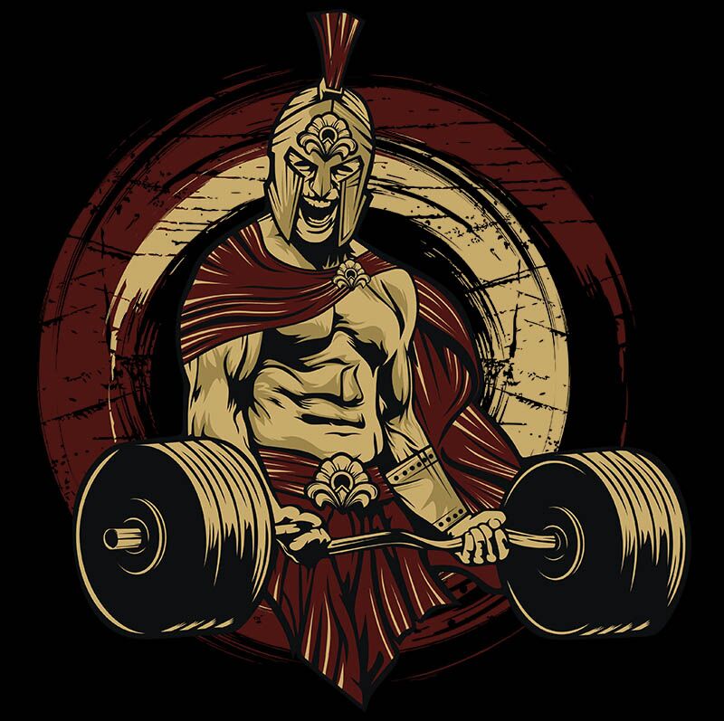 חולצה מודפסת לגבר "Spartan" – תמונה 2