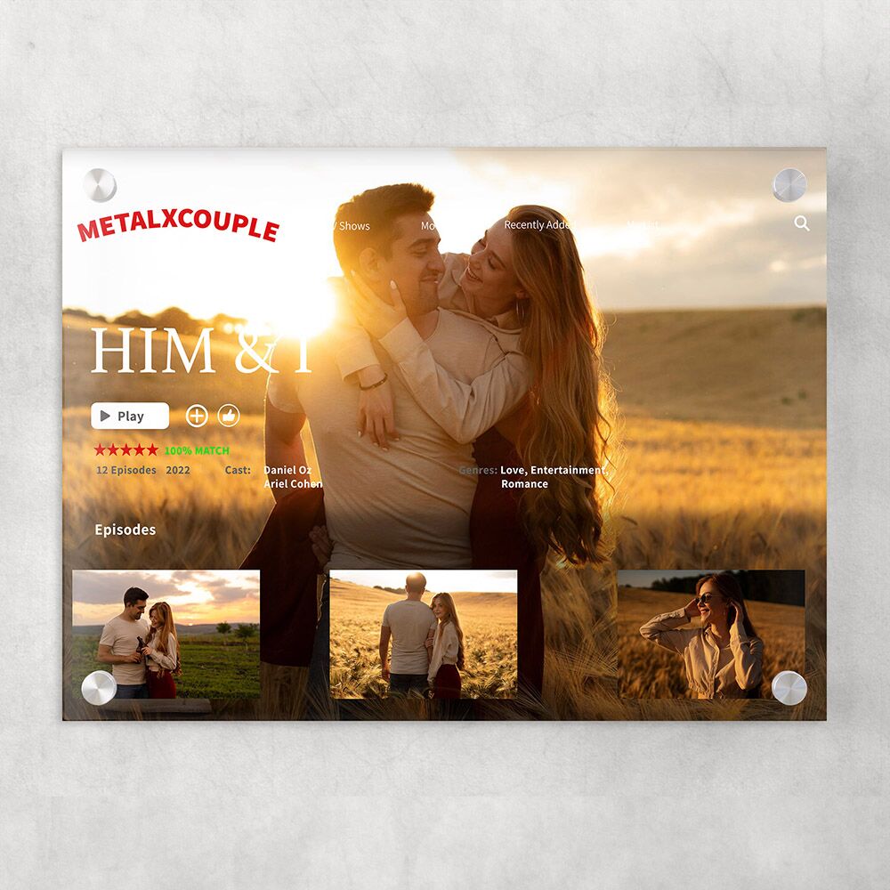 זכוכית עם הדפסה בעיצוב נטפליקס -GlassX Version 3-