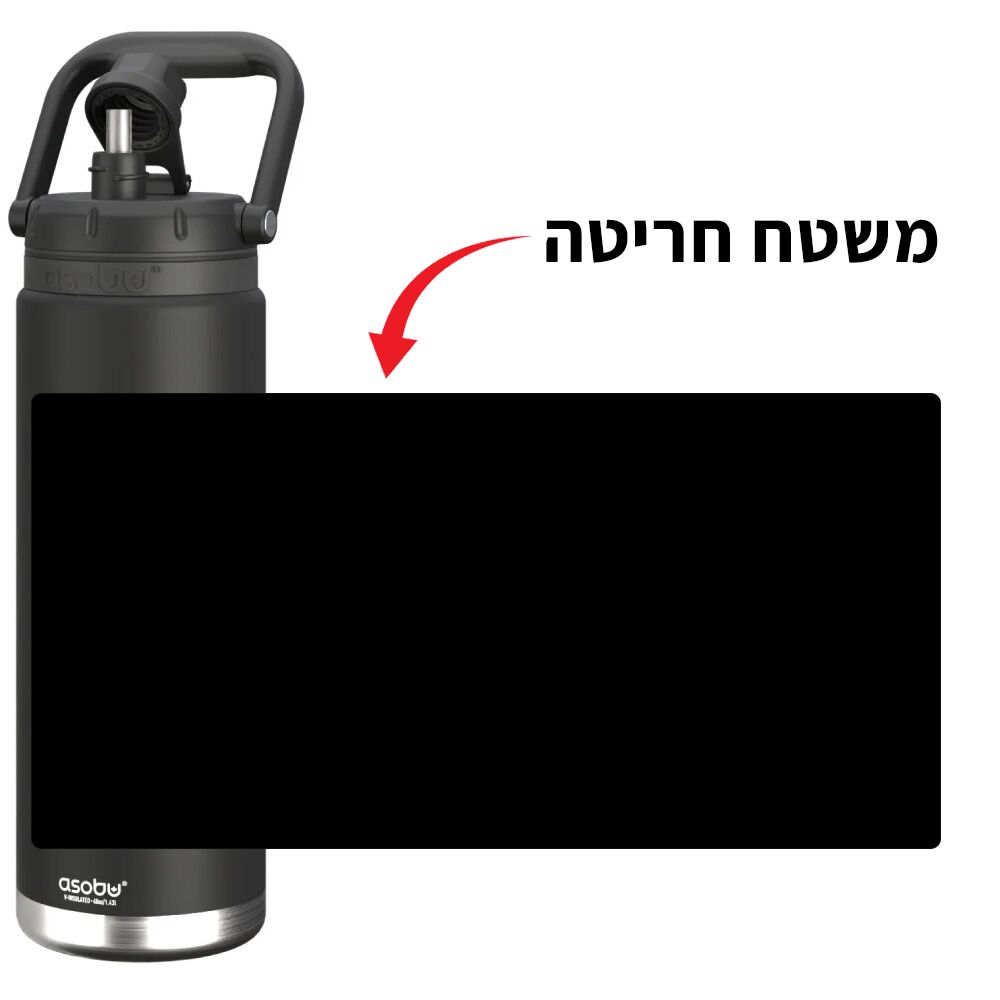 בקבוק עם חריטה ליטר וחצי