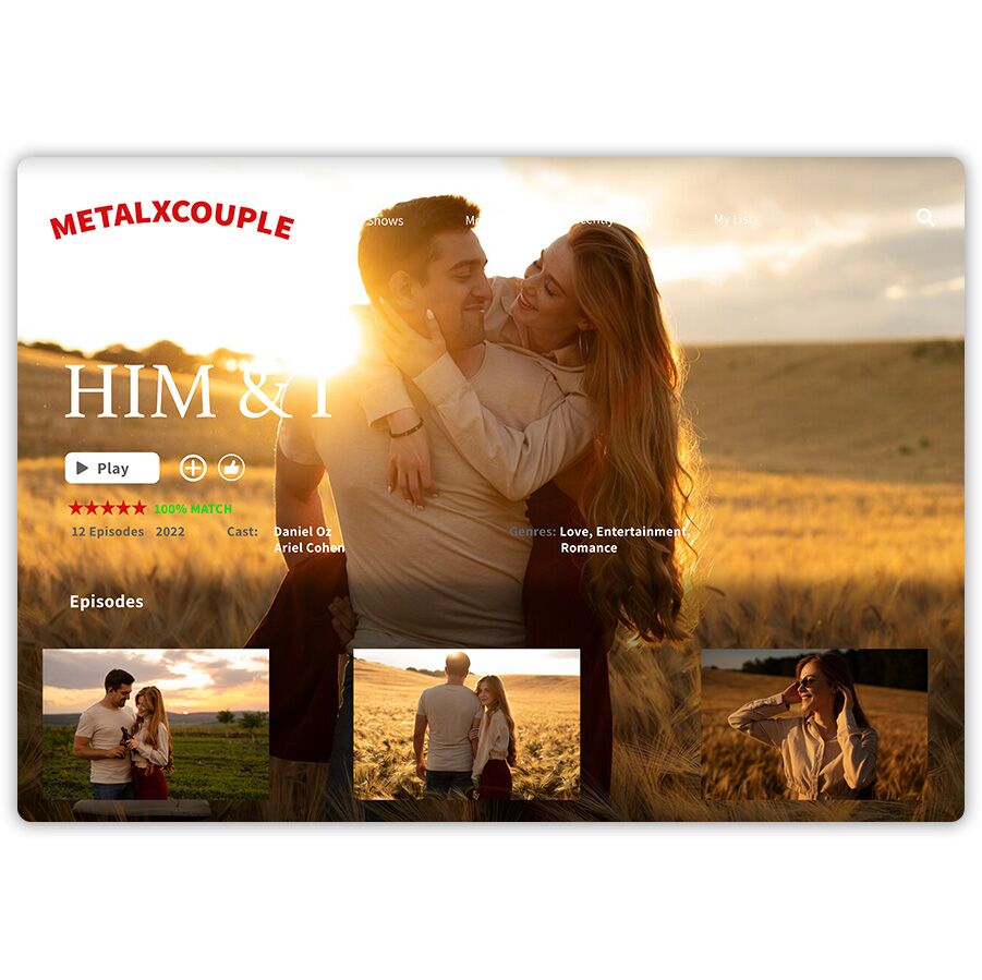 *MetalX* פוסטר מתכת מתמגנט לקיר עם הדפסה בעיצוב סיפור חיינו – תמונה 4
