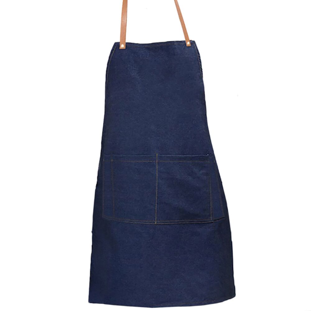 סינר עבודה בד ג׳ינס דגם ביסטרו – תמונה 2