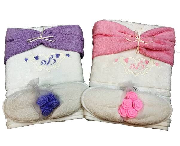 סט מגבות מתנה לכלה