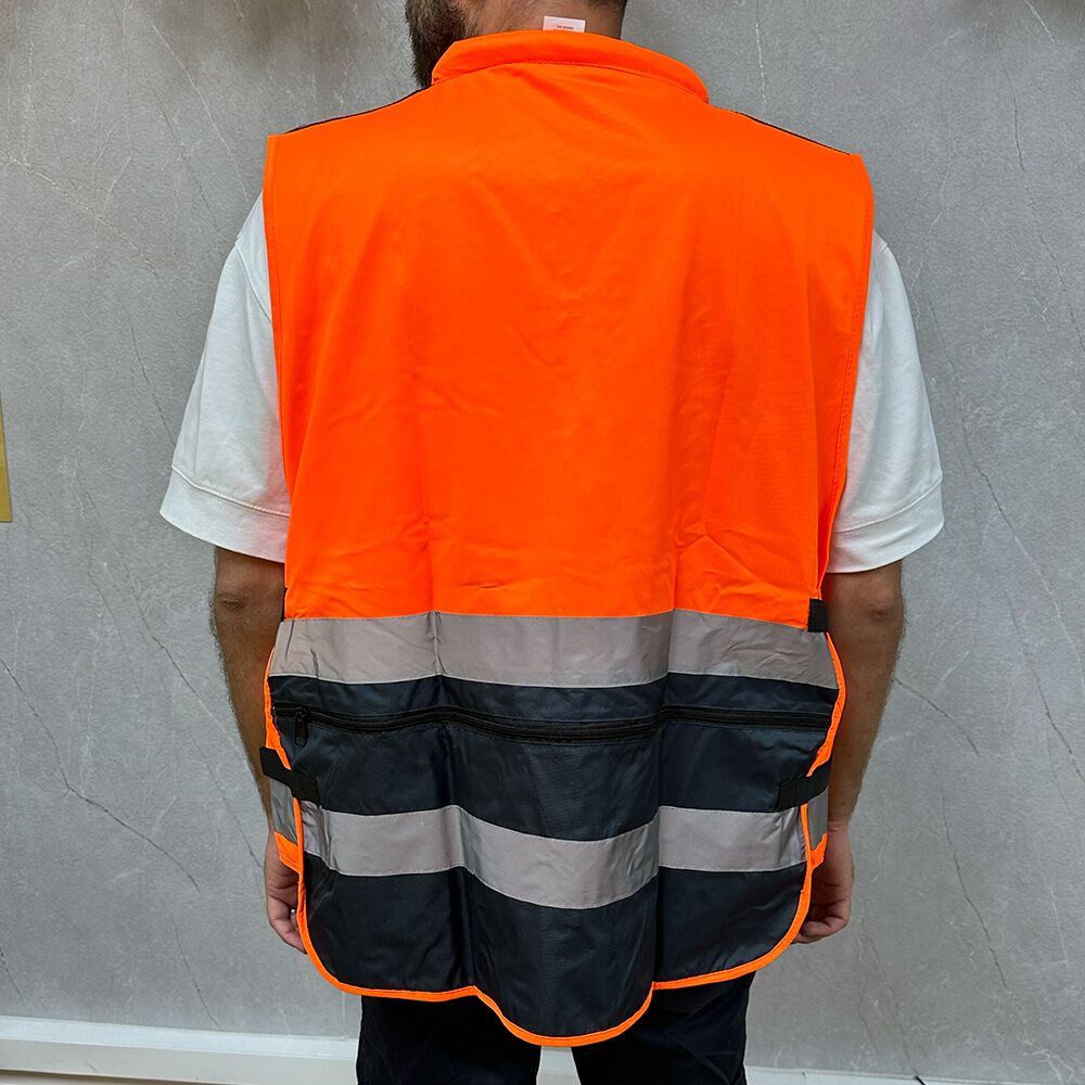 אפוד זוהר תקני דגם מנהלים עם הדפסה בהתאמה אישית