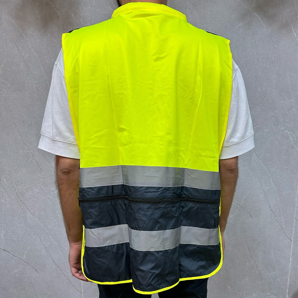 אפוד זוהר תקני דגם מנהלים עם הדפסה בהתאמה אישית