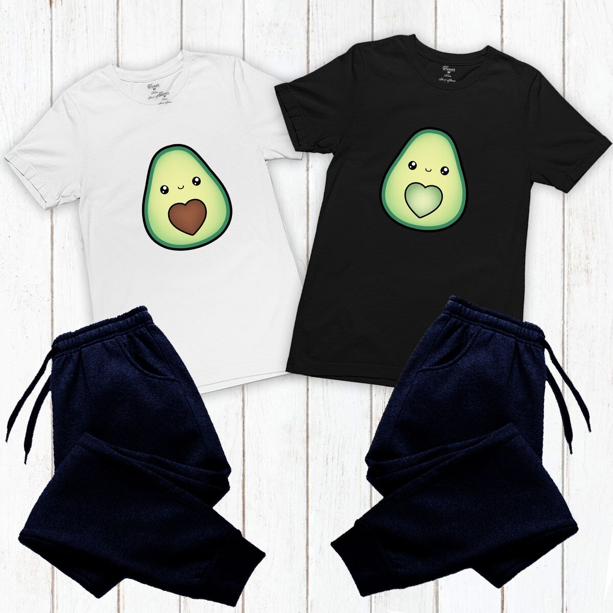 סט פיג׳מות זוגי Avocado Mr & Avocado Mrs – תמונה 2