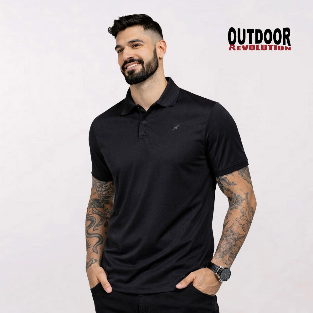 חולצת פולו דרייפיט עם הדפסה