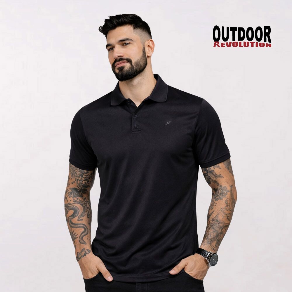 חולצת פולו דרייפיט עם הדפסה